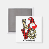 Aimant Love Gnome Teacher Squad Happy Valentine Gnome Tea (Recto/Verso)
