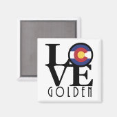 Aimant LOVE Golden Colorado (Recto/Verso)