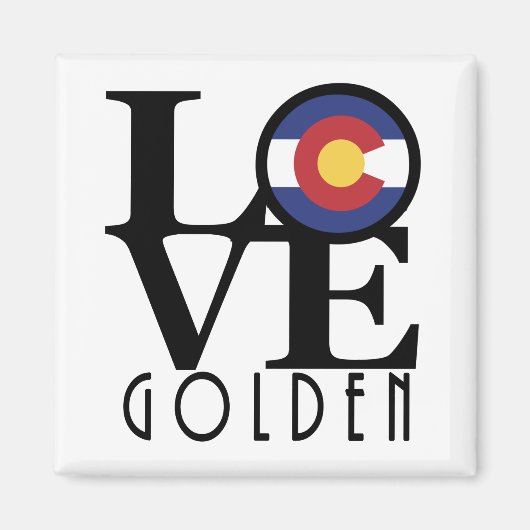 Aimant LOVE Golden Colorado (Devant)