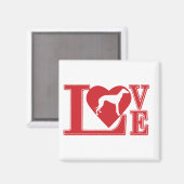 Aimant LOVE-Greyhound (Recto/Verso)