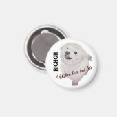 Aimant Love has Fur Bichon  (Recto/Verso)