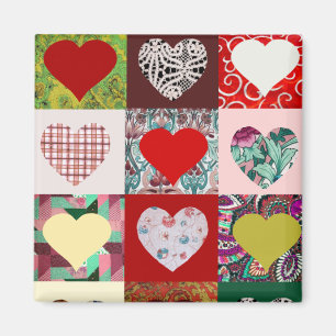 Aimant Love Hearts Quilt