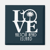 Aimant LOVE Hilton Head Island (Devant)