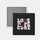 Aimant Love Hope Cure - Sensibilisation aux cellules de f (Recto/Verso)