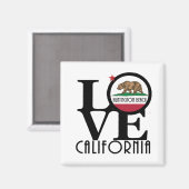 Aimant LOVE Huntington Beach (Recto/Verso)