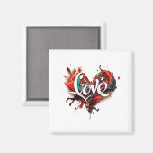 Aimant Love Is On Valentines Day  (Recto/Verso)