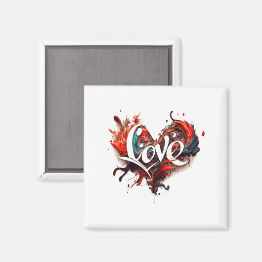 Aimant Love Is On Valentines Day (Recto/Verso)