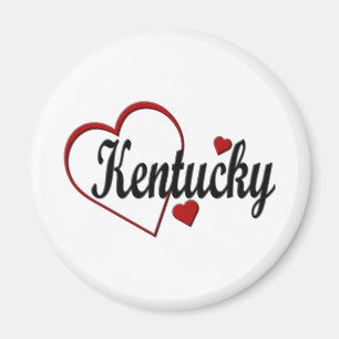 Aimant Love Kentucky Hearts