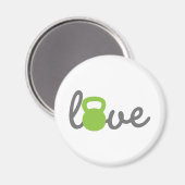 Aimant Love Kettlebell Green (Recto/Verso)