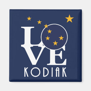 Aimant LOVE Kodiak Alaska