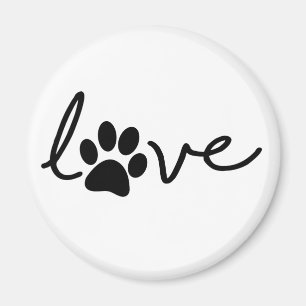Aimant Love ! Les chiens ou les chats portent. Journée d