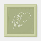 AIMANT LOVE (LIME) (Devant)