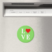 Aimant LOVE Lime Vert Moderne (In Situ (Lave-vaisselle))