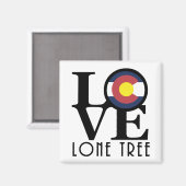 Aimant LOVE Lone Tree Colorado (Recto/Verso)