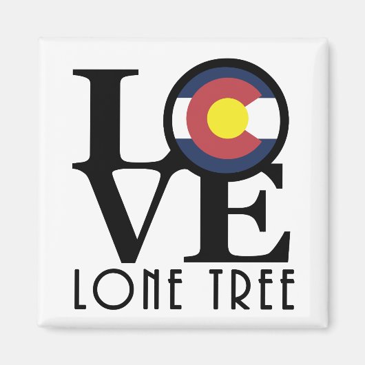 Aimant LOVE Lone Tree Colorado (Devant)