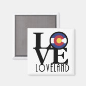 Aimant LOVE Loveland Colorado (Recto/Verso)