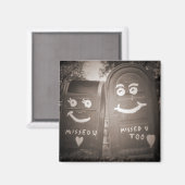 Aimant love mailboxes : vous m'avez manqué (Recto/Verso)