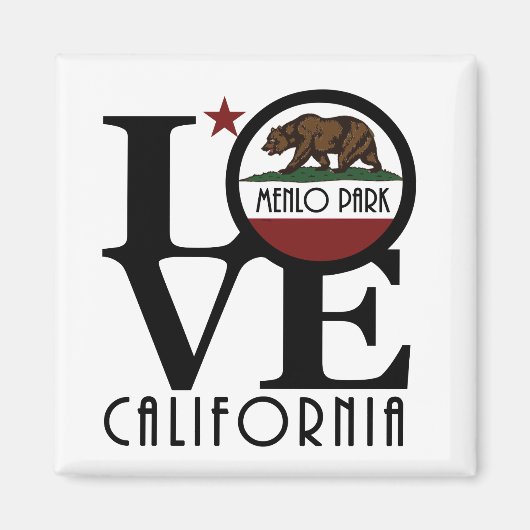 Aimant LOVE Menlo Park Californie (Devant)