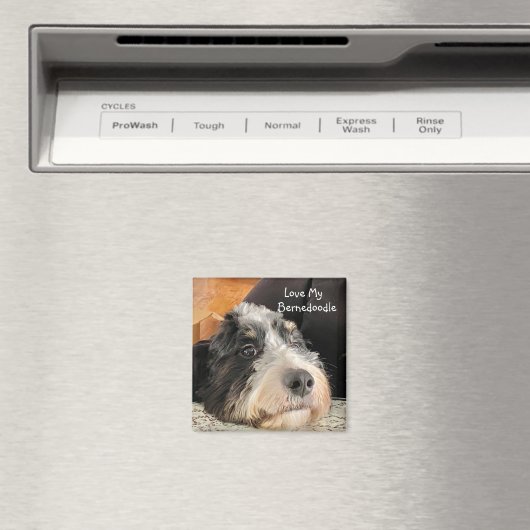 Aimant Love My Bernedoodle (In Situ (Lave-vaisselle))