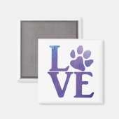 Aimant Love Paw Classic Purple (Recto/Verso)