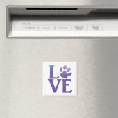 Aimant Love Paw Classic Purple (In Situ (Lave-vaisselle))