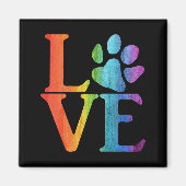 Aimant Love Paw Classic Rainbow (Devant)