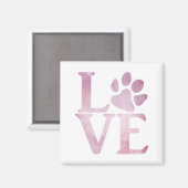 Aimant Love Paw Classic Rose (Recto/Verso)