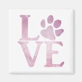 Aimant Love Paw Classic Rose (Devant)
