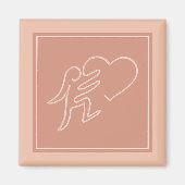 AIMANT LOVE (PEACH) (Devant)