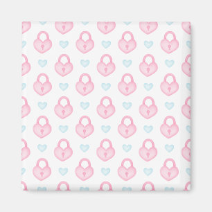 Aimant Love Pink Locker Key pour le Motif de Valentine