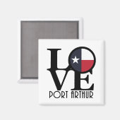 Aimant LOVE Port Arthur Texas (Recto/Verso)