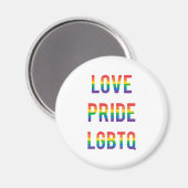 Aimant Love Pride LGBTQ (Recto/Verso)