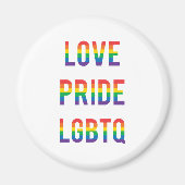 Aimant Love Pride LGBTQ (Devant)