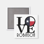 Aimant LOVE Robinson Texas (Recto/Verso)