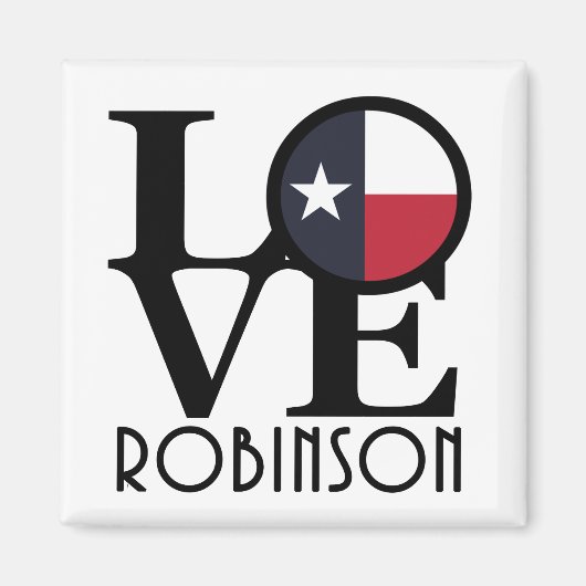 Aimant LOVE Robinson Texas (Devant)