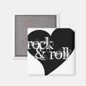 Aimant Love Rock & Roll Design (Recto/Verso)