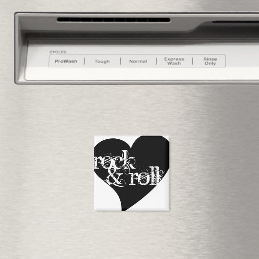 Aimant Love Rock & Roll Design (In Situ (Lave-vaisselle))