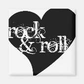 Aimant Love Rock & Roll Design (Devant)