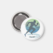 Aimant Love Running Marathon Compétitive Runner Custom (Recto/Verso)