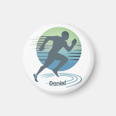 Aimant Love Running Marathon Compétitive Runner Custom (Devant)