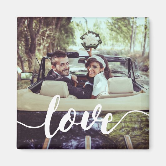 Aimant Love Script Overlay Photo (Devant)