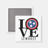 Aimant LOVE Sewanee Tennessee (Recto/Verso)