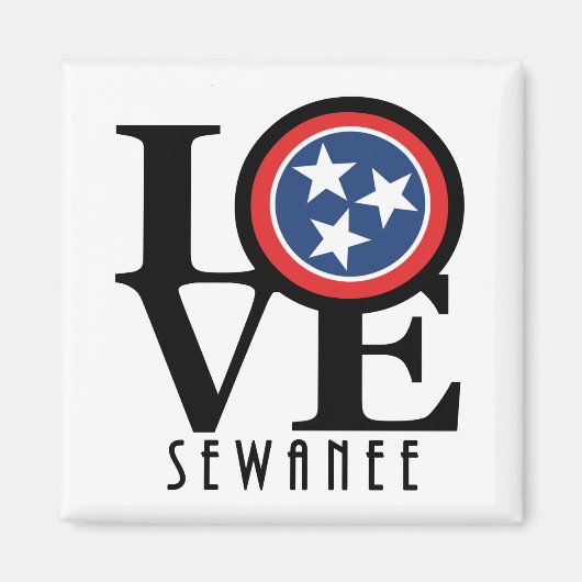 Aimant LOVE Sewanee Tennessee (Devant)