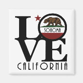 Aimant LOVE Sonoma Californie (Devant)