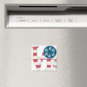 Aimant LOVE Stars et Stripes (In Situ (Lave-vaisselle))