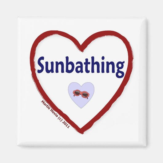 Aimant Love Sunbathing (Devant)