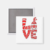 Aimant Love Teacher Squad Gnome Hearts Valentines Gnome T (Recto/Verso)