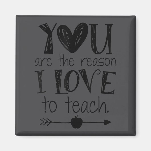 Aimant Love To Teach Sitive Affirmation Motivational Teac (Devant)