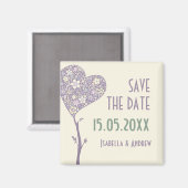 Aimant Love Tree Wedding Enregistrer la date (Recto/Verso)