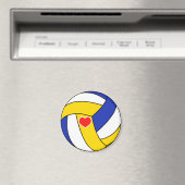 Aimant Love volleyball - Boule de sport avec coeur (In Situ (Lave-vaisselle))